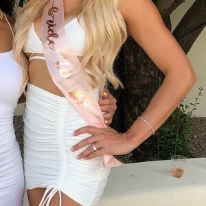 Tiger Mist White Mini Dress